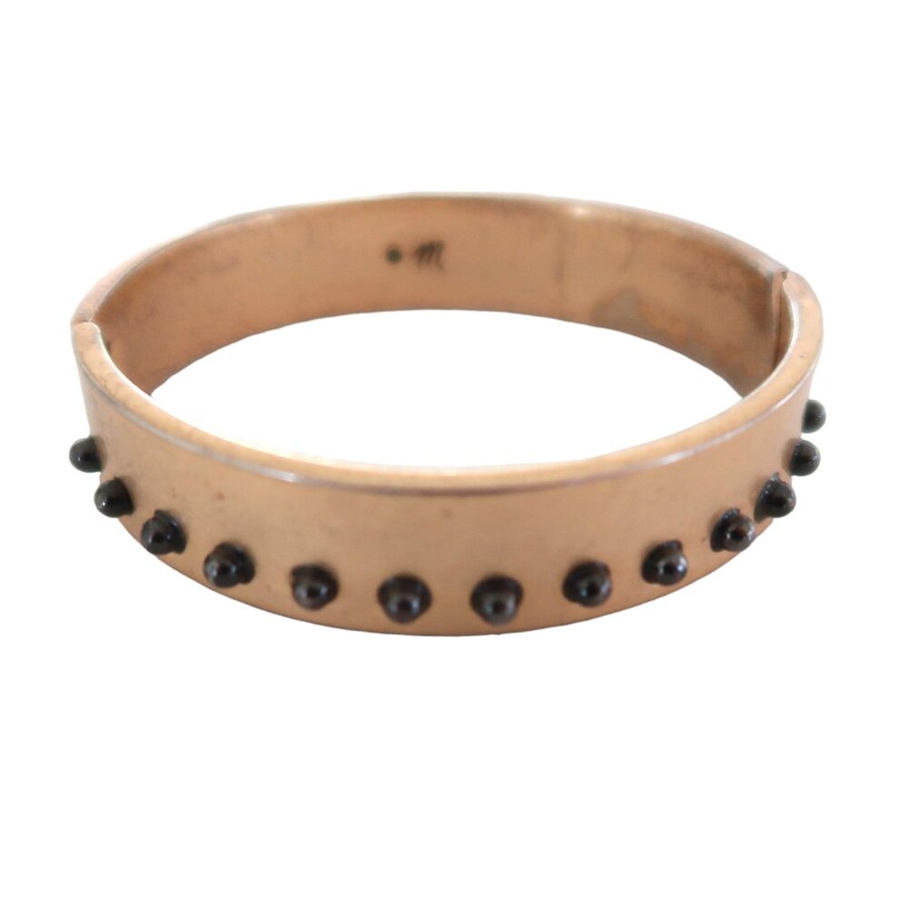 MADEWELL Studded brass hinge bracelet